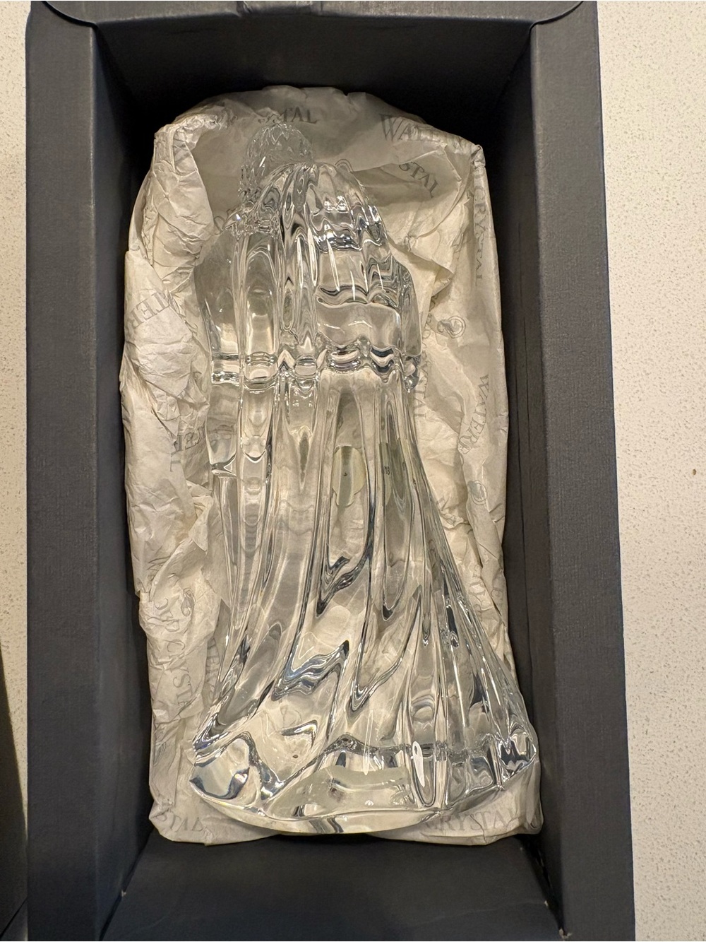 Waterford Crystal man and wife 7 inch decoration.